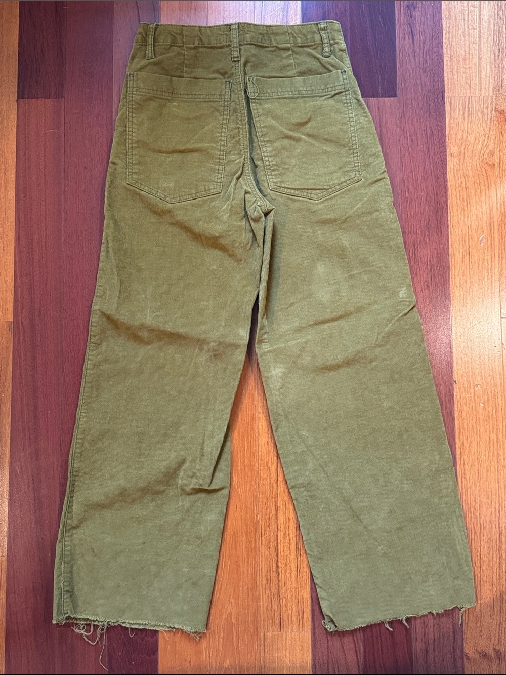 BDG Urban Outfitters | Olive Green Corduroy Wide-Leg Cropped Pants NWOT - Picture 8 of 10